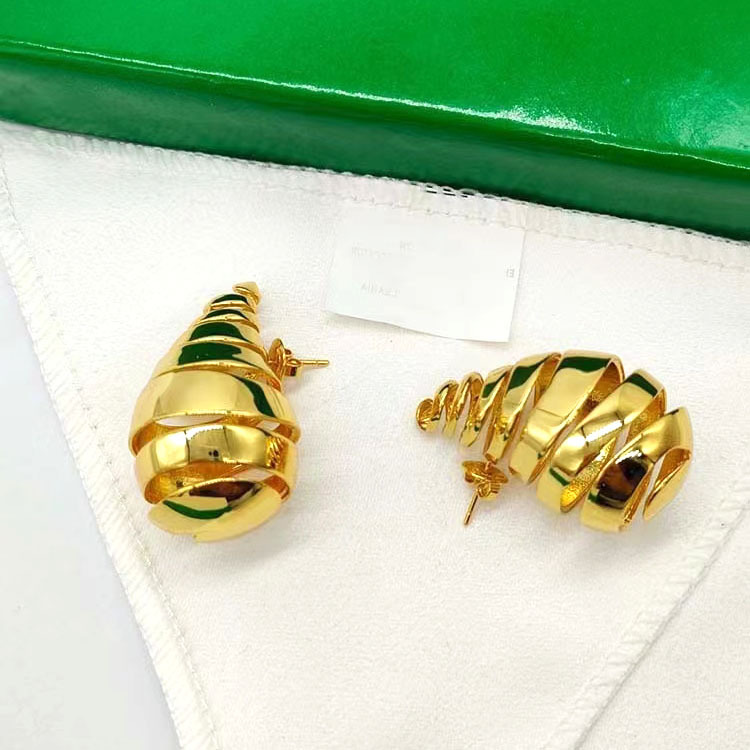 1 Pair Quantity 1 Pair Simple Style Water Droplets Solid Color Plating Copper Ear Studs