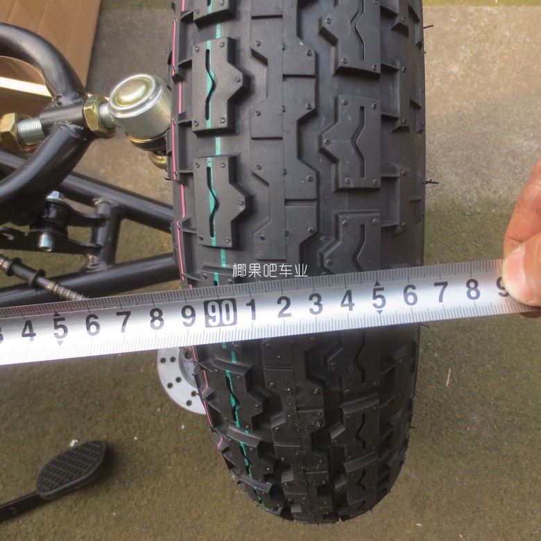 Modified four-wheel electric vehicle accessories: Go-kart steering wheel, front axle steering suspension system with 4.00-10 tires