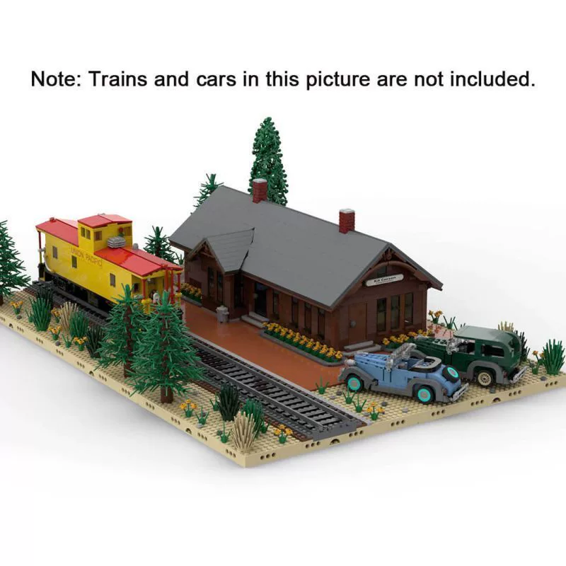 Конструктор кросс-борт MOC-93402-Соединенный депо Union Pacific Карсон, Колорадо 4889 деталей