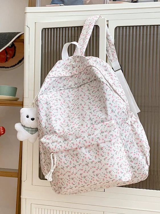 Backpack (Fresh) Japanese-style, floral print, lightweight 0.35 kg