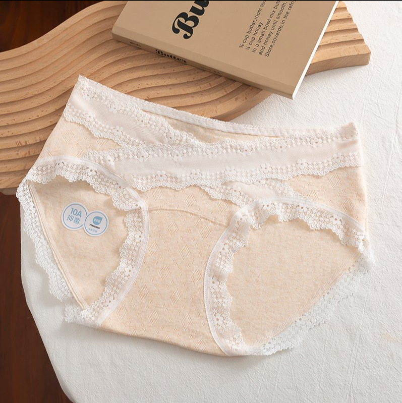 Dulce y puro viento ~ Bragas sexy transpirables, encaje femenino, bolso transpirable, nalgas, sin costuras, nalgas, calzoncillos para mujer