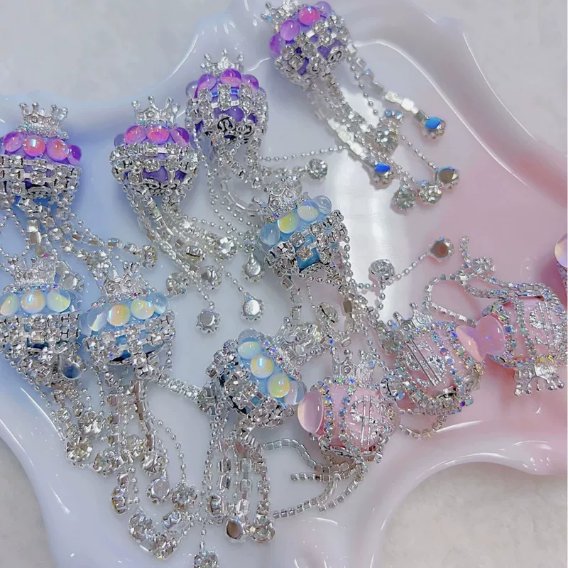 Beads with tassels handmade, accessory, through hole, DIY