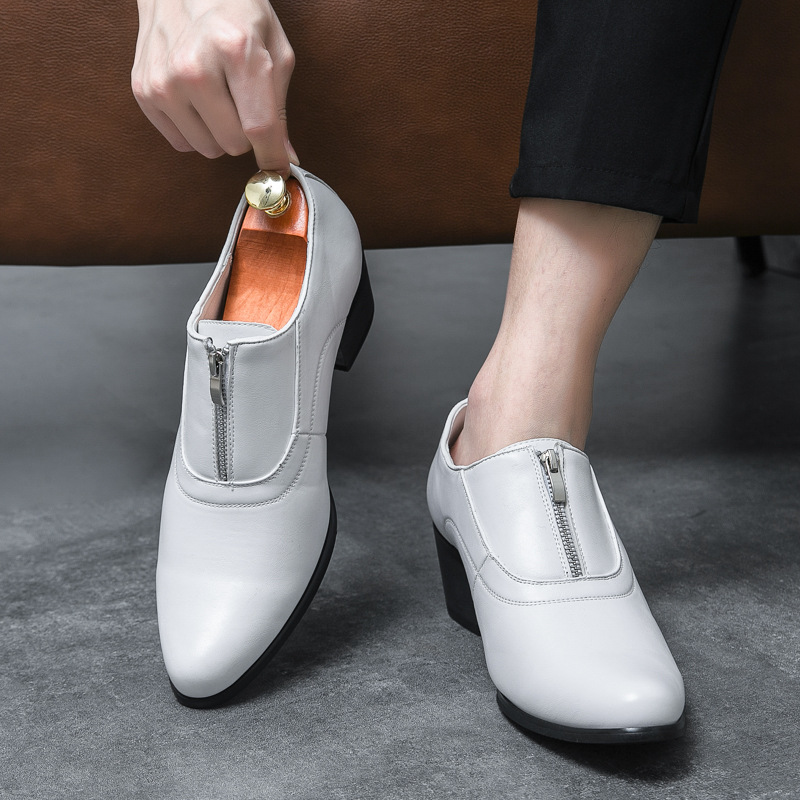 (Cross-border trading), shoes heels for events, trend high heels with zipper 3