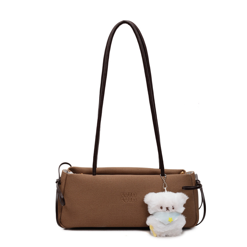 Nicho francés de viaje bolso de hombro bajo la axila para mujeres 2025 nuevo bolso de mano de alto nivel retro versátil bolso de palo