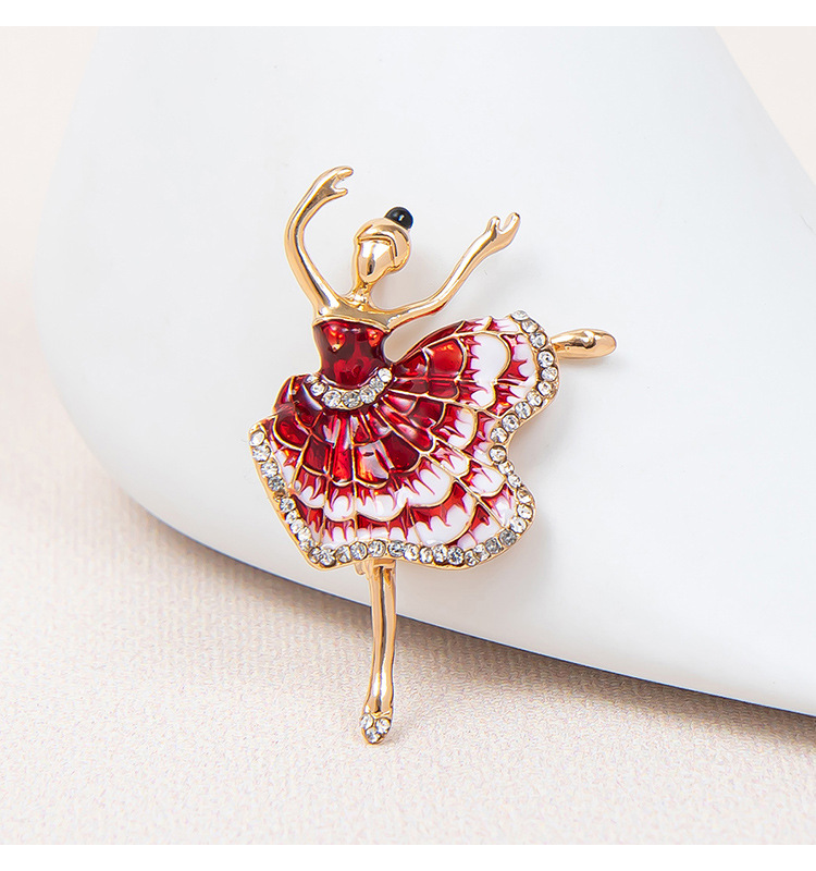 Fashion Human Alloy Plating Inlay Rhinestones Pearl Women's Brooches display picture 4