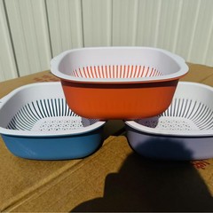 メーカーは二重の水たまりかごを卸売りして野菜を洗います。