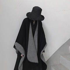25新型北欧風の両面はカシミヤに似せてマントを染めます。