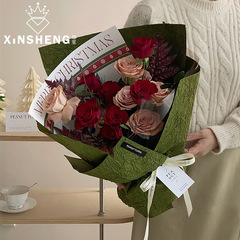 Xinyou stone texture paper flower bouquet wrapping paper solid color crepe paper gift floral package flower diy handmade materials
