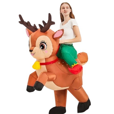 Transfronterizos nuevos trajes de Navidad de Papá Noel Gingerbread Man fiesta cos escenario disfraz accesorios ropa inflable