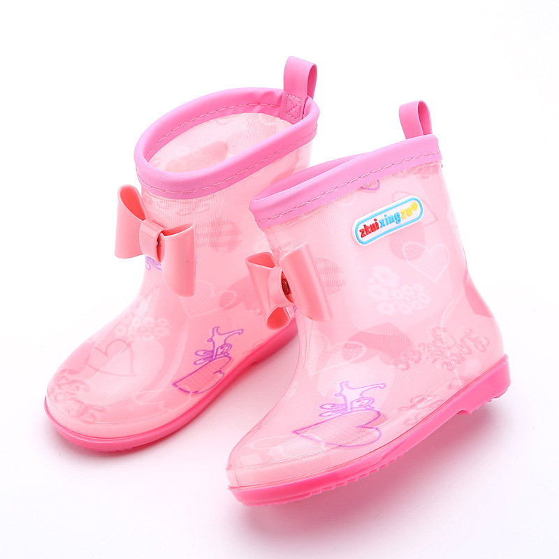日系兒童雨鞋加棉 雨靴寶寶幼兒水靴小童水鞋男女童