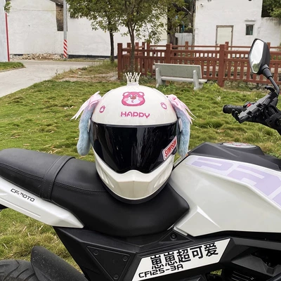 Plush Ears Helmet Decoration, Universal Auto Parts and Accessories