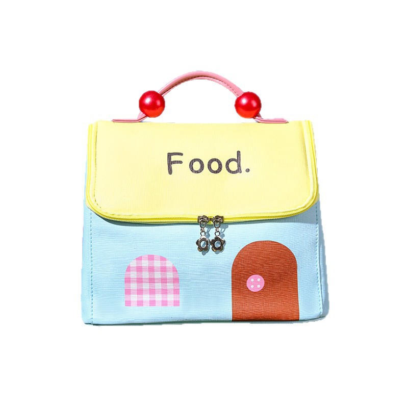 Bolsa aislante portátil de gran capacidad con bolsa de arroz estilo caliente linda bolsa bento de casa pequeña bolsa de almuerzo de alto valor bolsa de almuerzo