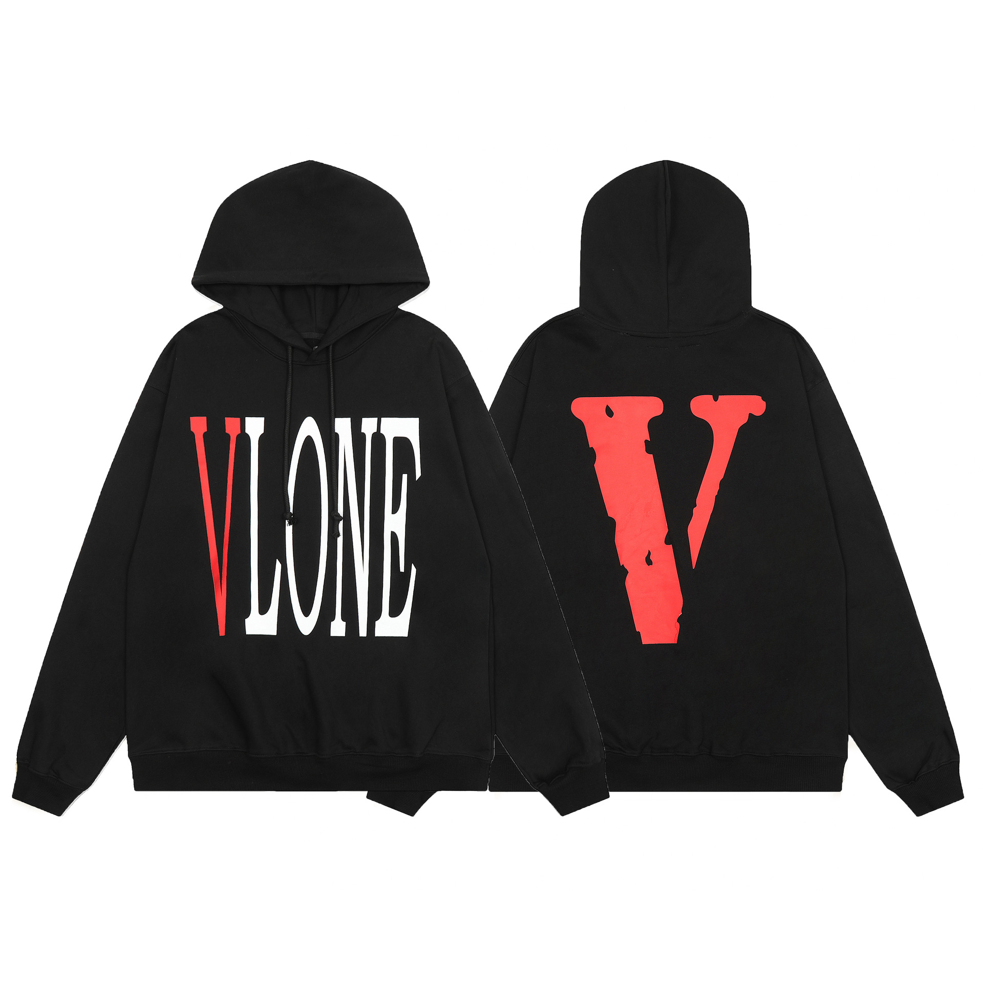 Exterior solo Vlone FOG mosaico AMIGOS elemento estilo Americano grande V serie con capucha suéter pesado