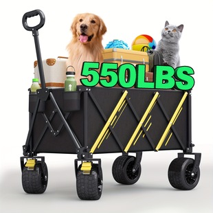 2025 New Cross-Border Dropshipping Heavy Duty Garden Cart 550lb Heavy Duty Multi-Purpose Cart