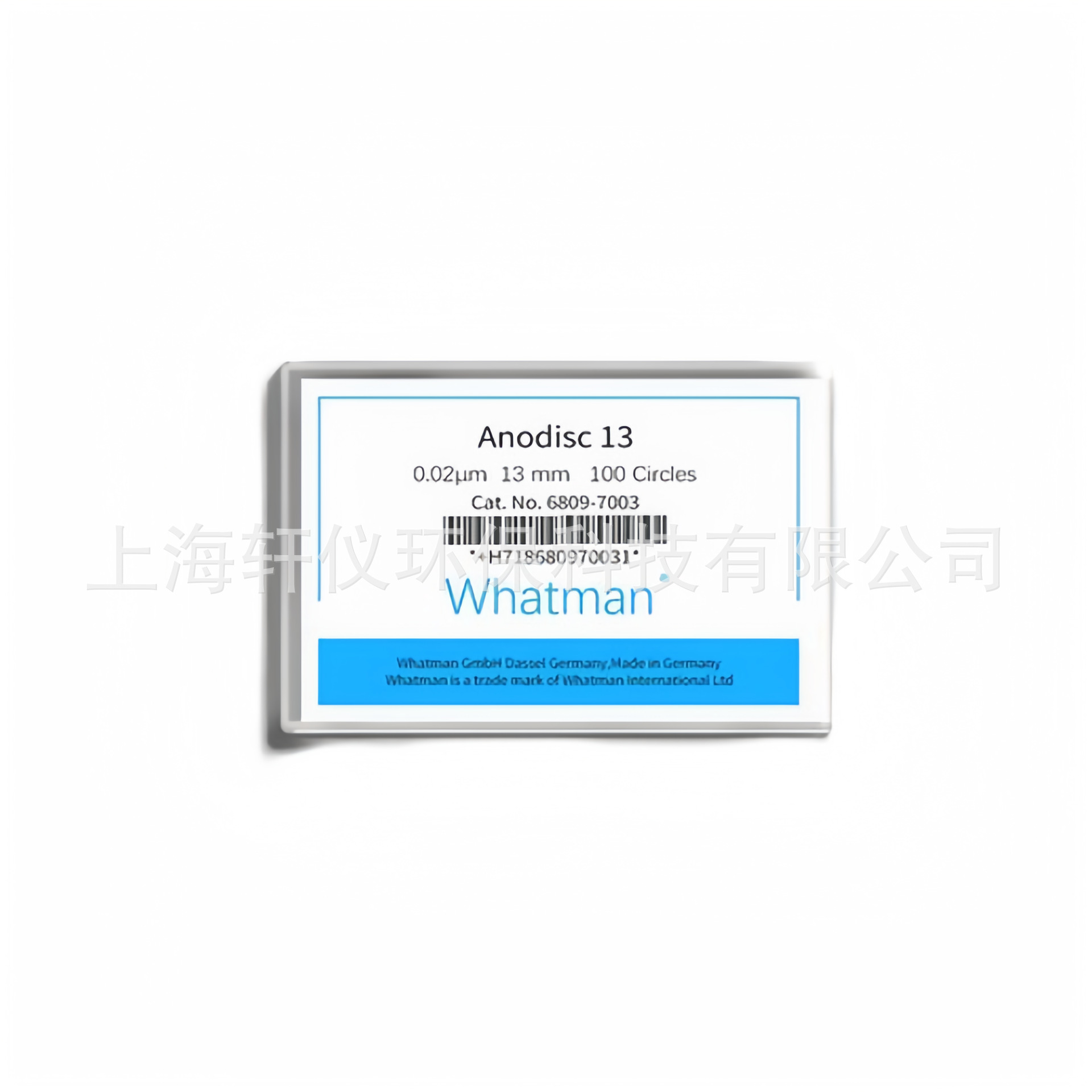 Whatman Anopore 氧化铝无机透明滤膜6089-7003用于高精度过滤