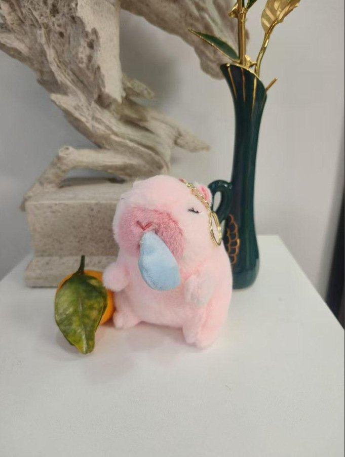 핑크색 콧물 카피바라(당길 수 있음)