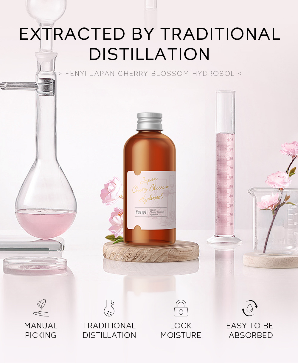 Fenyi Japanese Cherry Blossom Hydrosol 100ml Hydrating, Moisturizing and toning Skin Care Product from cross-border manufacturer undefined