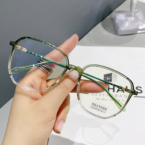 Internet celebrity style irregular anti-blue light frame computer glasses that can be matched with myopia tr90 glasses frames