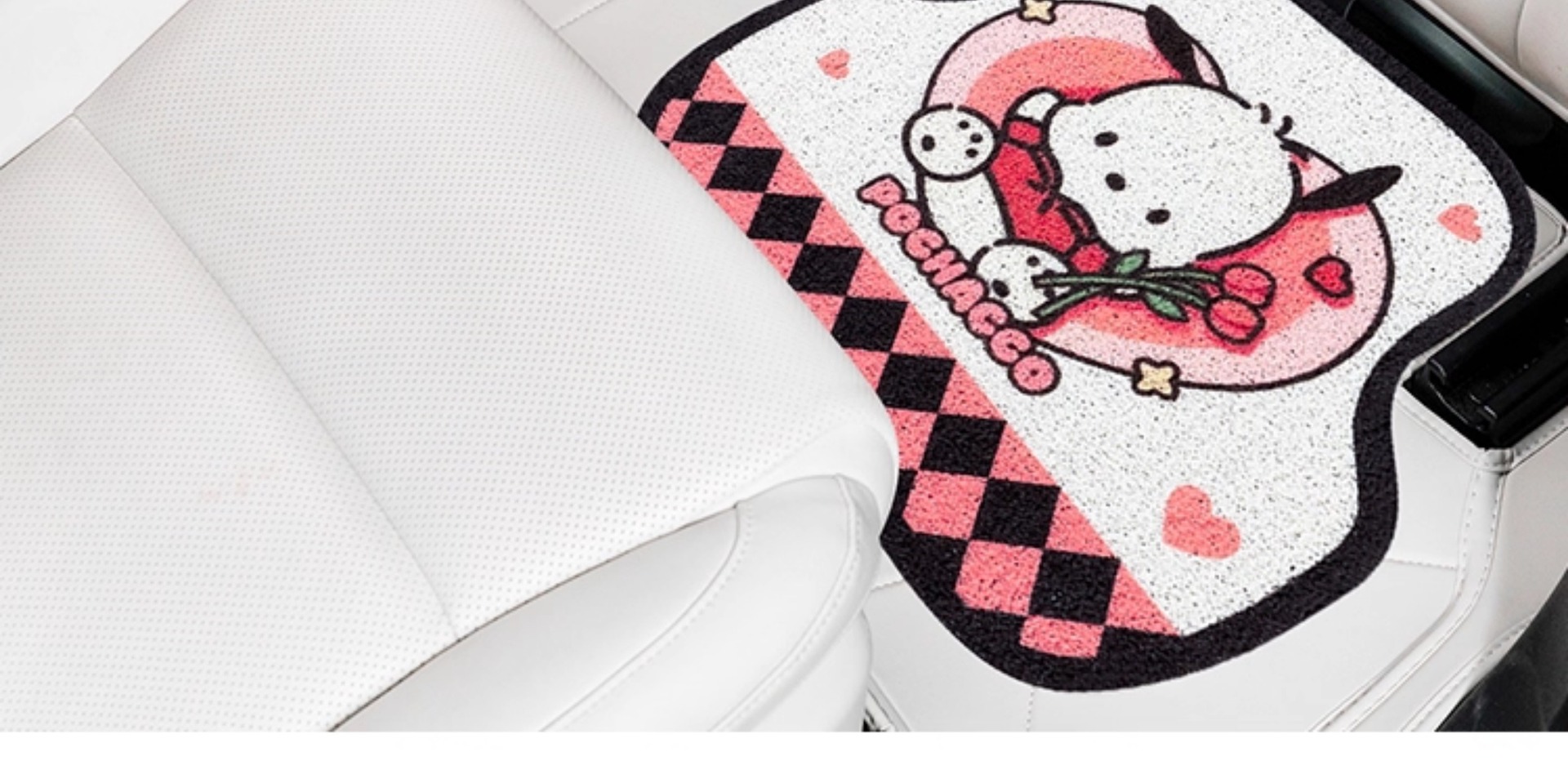 Car Floor Mats, Cute Cartoon Floor Mats, Stain-Resistant, Easy to Clean, Non-Slip, Universal Car Decoration Supplies