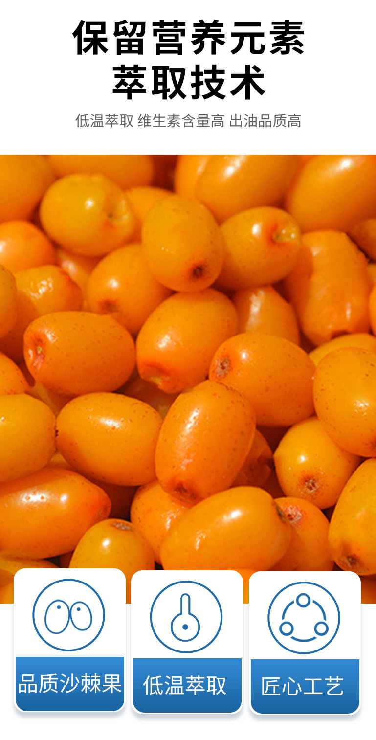 Pure Sea Buckthorn Juice Original Fresh Pressed Sour Wellness Drink 500ml details