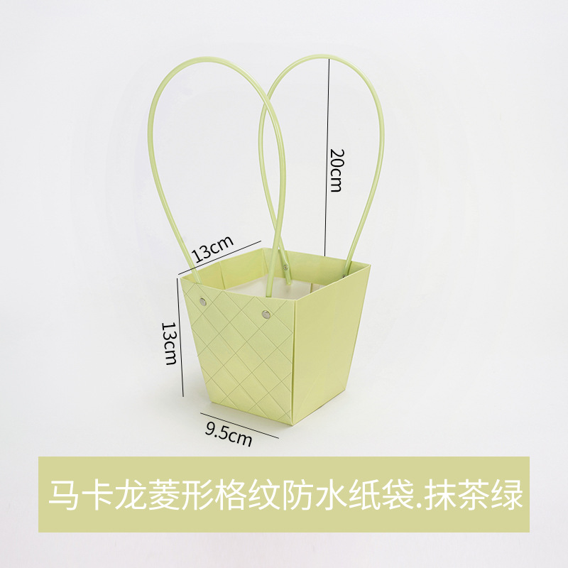 Bolsa de arreglos florales de papel kraft, paquete de ramo, caja de mano al por mayor, floristería, arte floral, material de embalaje de bricolaje, bolsa de mano de flores