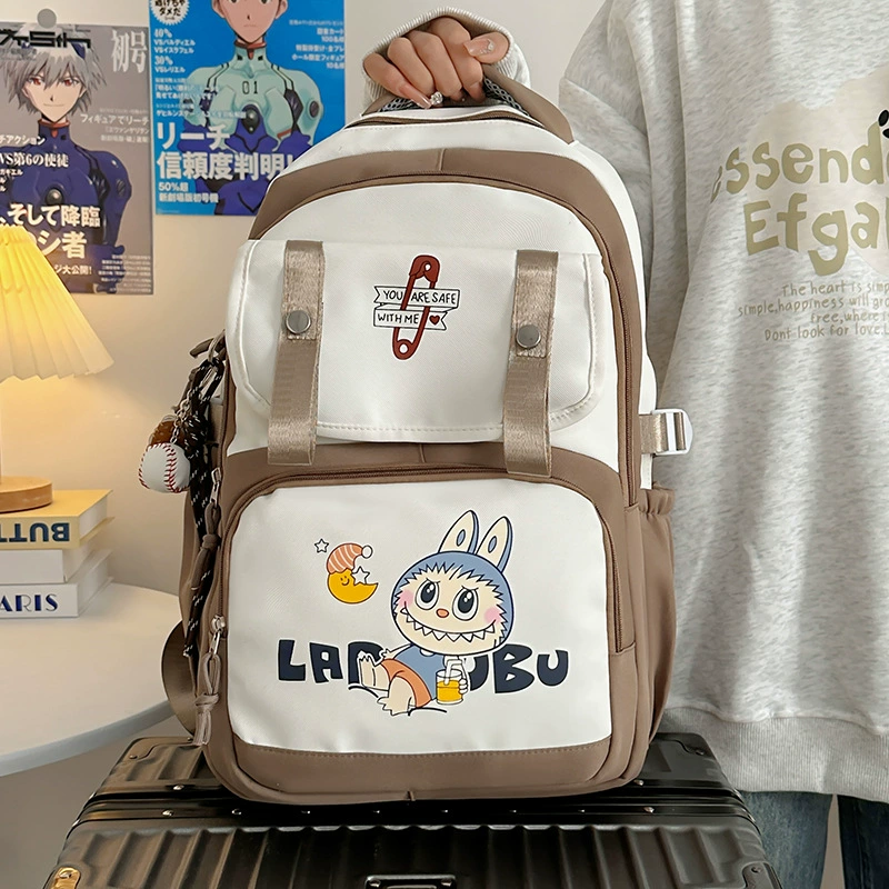 Fashionable school bag, capacious high quality backpack for leisure