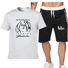 短袖男T恤套装披头士摇滚欧美经典The Beatles乐队甲壳虫纪念服
