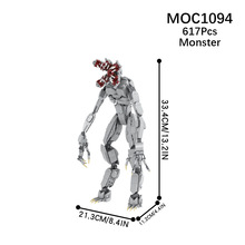 MOC1094 MOC创意系列益智拼装积木 灰色怪奇物语狄摩高根玩具袋装