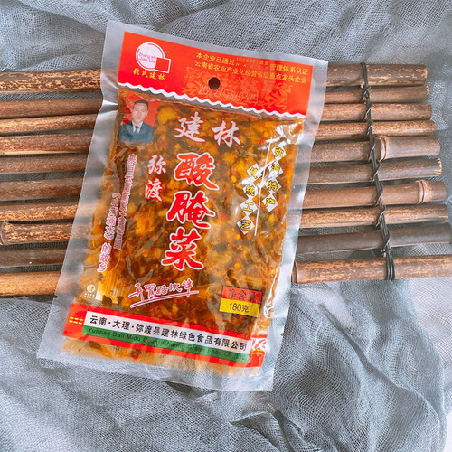 Zhangshi Jianlin Mi Duo Pickled Vegetable, a Yunnan Specialty, Aged Pickled Vegetable Stir-Fried Pork Rice Noodles Seasoning, Pickled Vegetable Fish Base, Staple Food