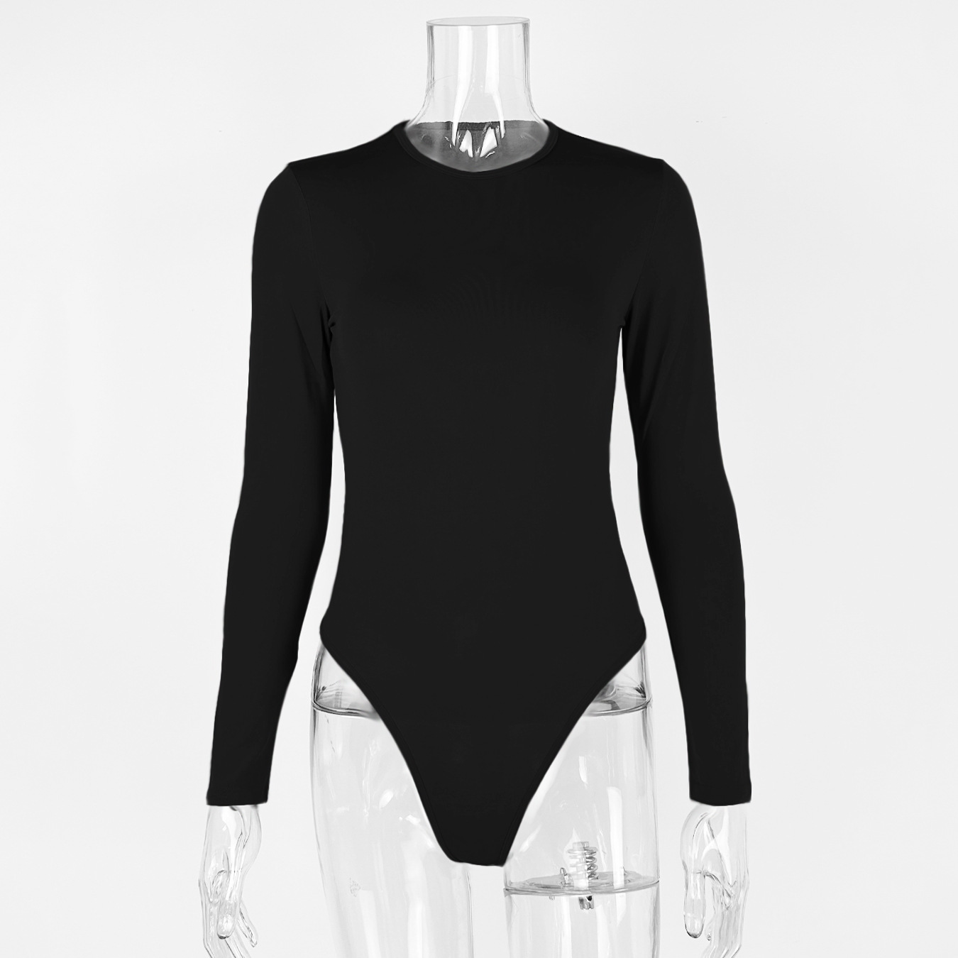 2025 europeo y americano transfronterizo otoño e invierno ropa de mujer Amazon casual blusa de fondo manga larga ajustada bodysuit