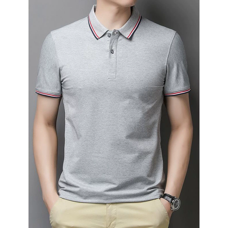 Polo, elastic T-shirt, with short sleeve