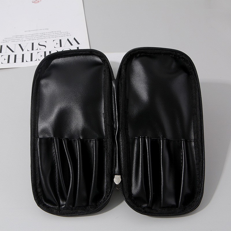 With zipper, black