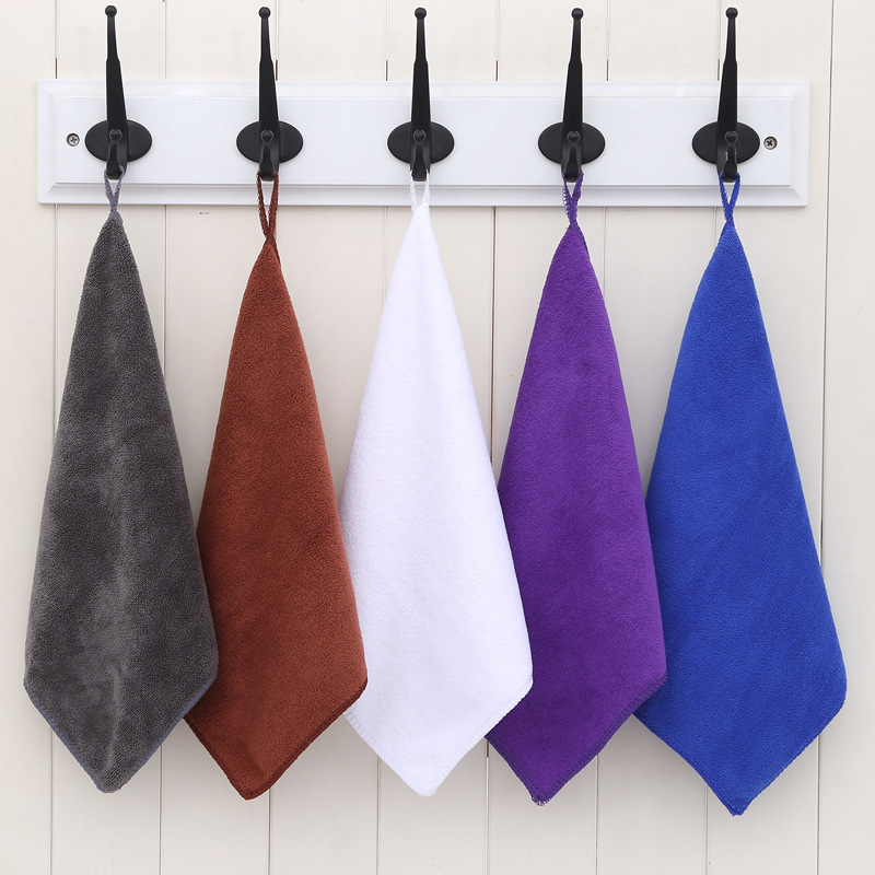Factory wholesale fiber small square towel cleaning towel towel kitchen soft absorbent restaurant management classified cloth Factory wholesale fiber small square towel cleaning towel towel kitchen soft absorbent restaurant management classified cloth