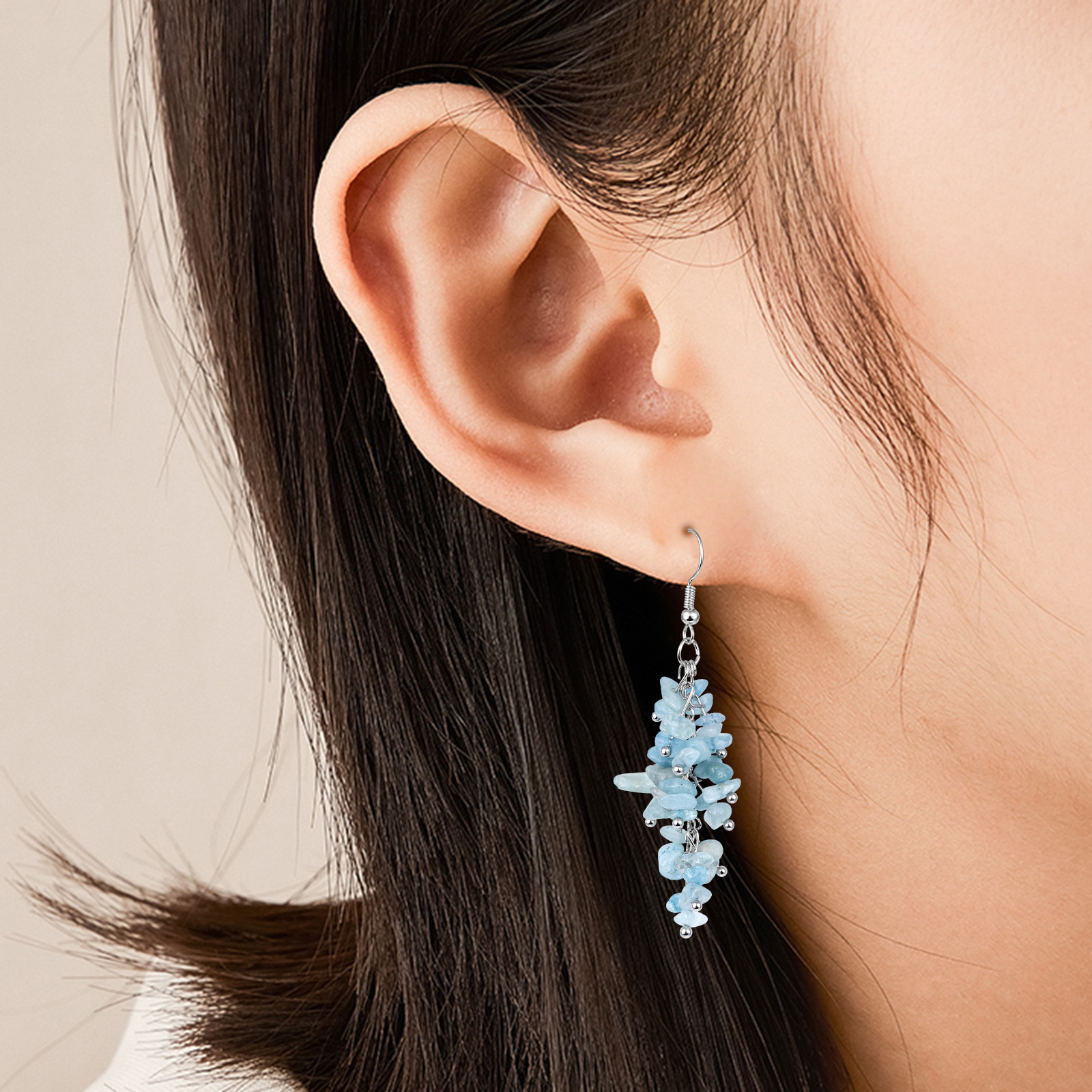 1 Pair Quantity Holiday, Daily Occasion Wholesale Jewelry Sweet Fruit Crystal Polishing Drop Earrings Ear Hook