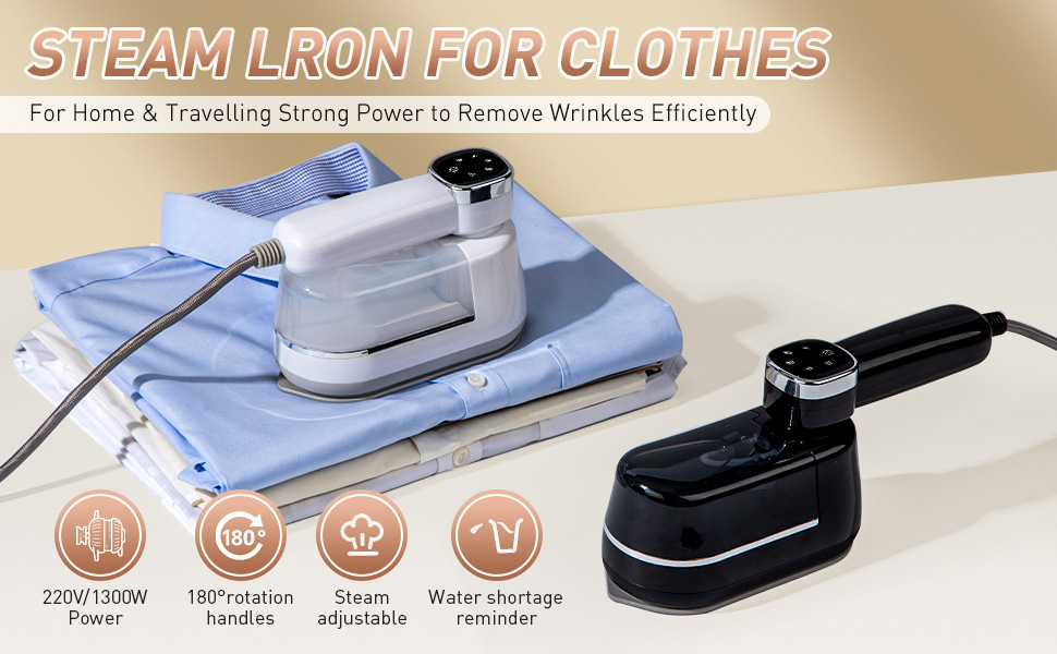 Handheld Garment Steamer Electric Iron With Detachable Water Tank_voghion.com