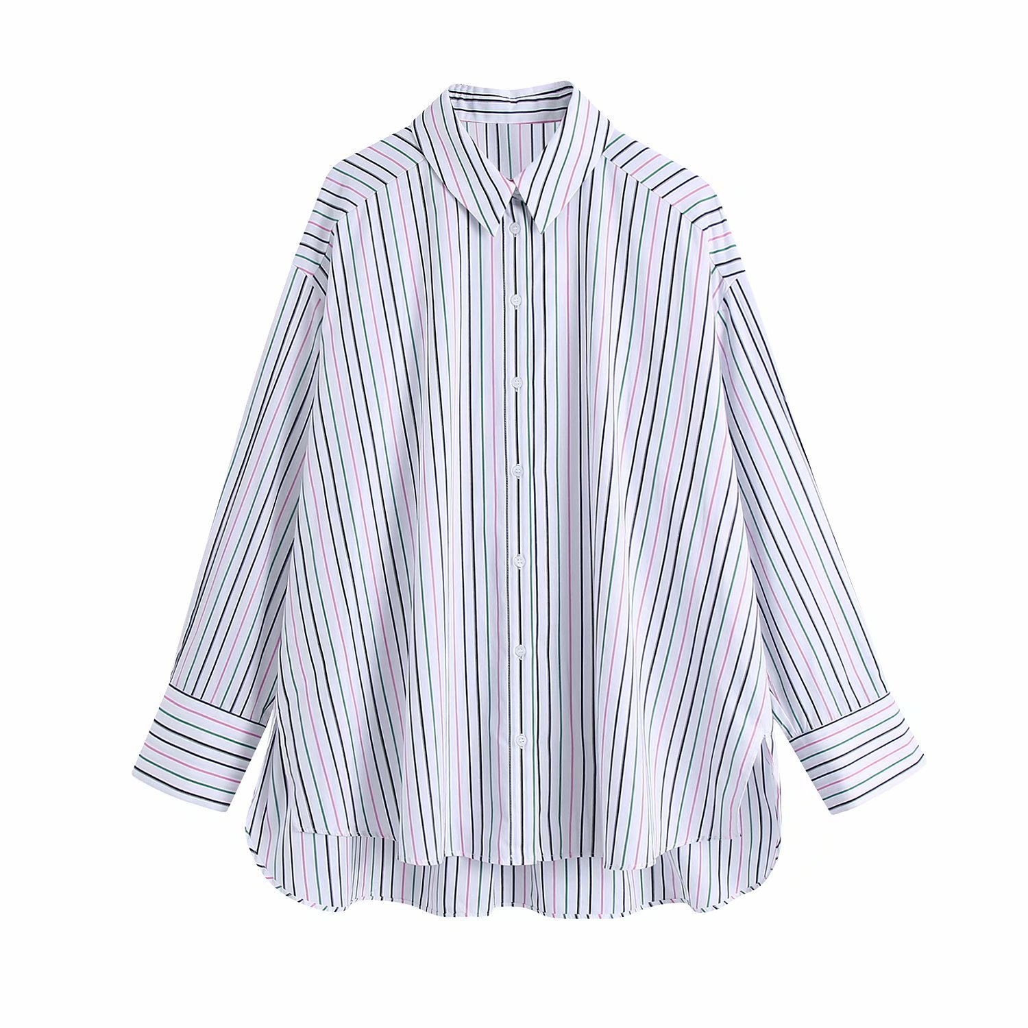 fashion striped loose casual shirt  NSAM43288