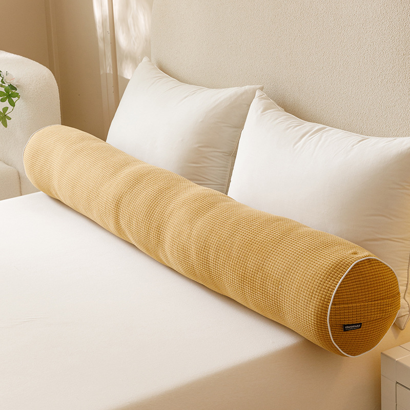 Corn velvet bed cylindrical pillow round waist pillow removable and washable long pillow pregnant women side sleeping leg pillow sofa