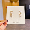 High quality earrings, design accessory from pearl, simple and elegant design, internet celebrity, trend of season, wholesale