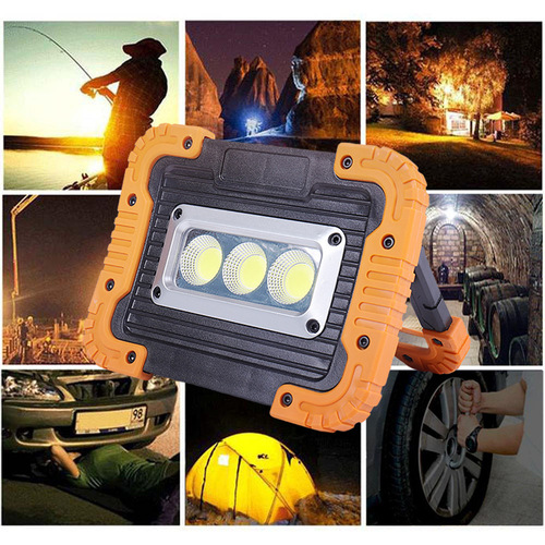 Multi-functional Work Light, Outdoor Solar-Charged Camping Lamp, High-Brightness Portable COB Floodlight, Spotlight