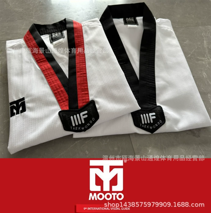 Оптовая продажа MOOTO трехлинейный узор для тхэквондо одежда для тхэквондо товары для тхэквондо одежда
