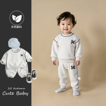 男宝宝套装秋装婴儿衣服卡通可爱超萌新款春秋季婴幼儿一岁两件套