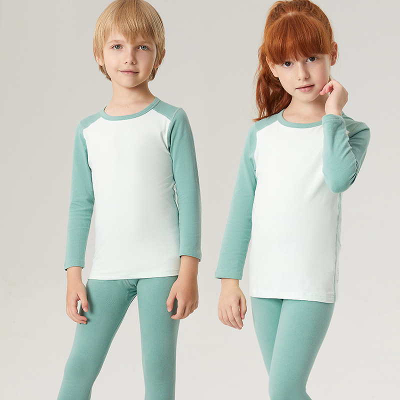 Children's Autumn Clothing Set, Pure Cotton Thermal Underwear, Boys' and Girls' Base Layer Cotton Shirt, Winter Pajamas Children's Autumn Clothing Set, Pure Cotton Thermal Underwear, Boys' and Girls' Base Layer Cotton Shirt, Winter Pajamas