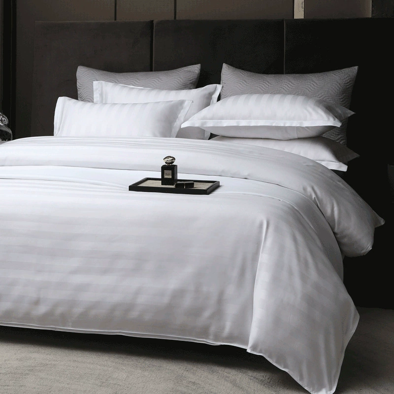 Bedspread for hotel, set, white sheet, duvet, 4 piece set