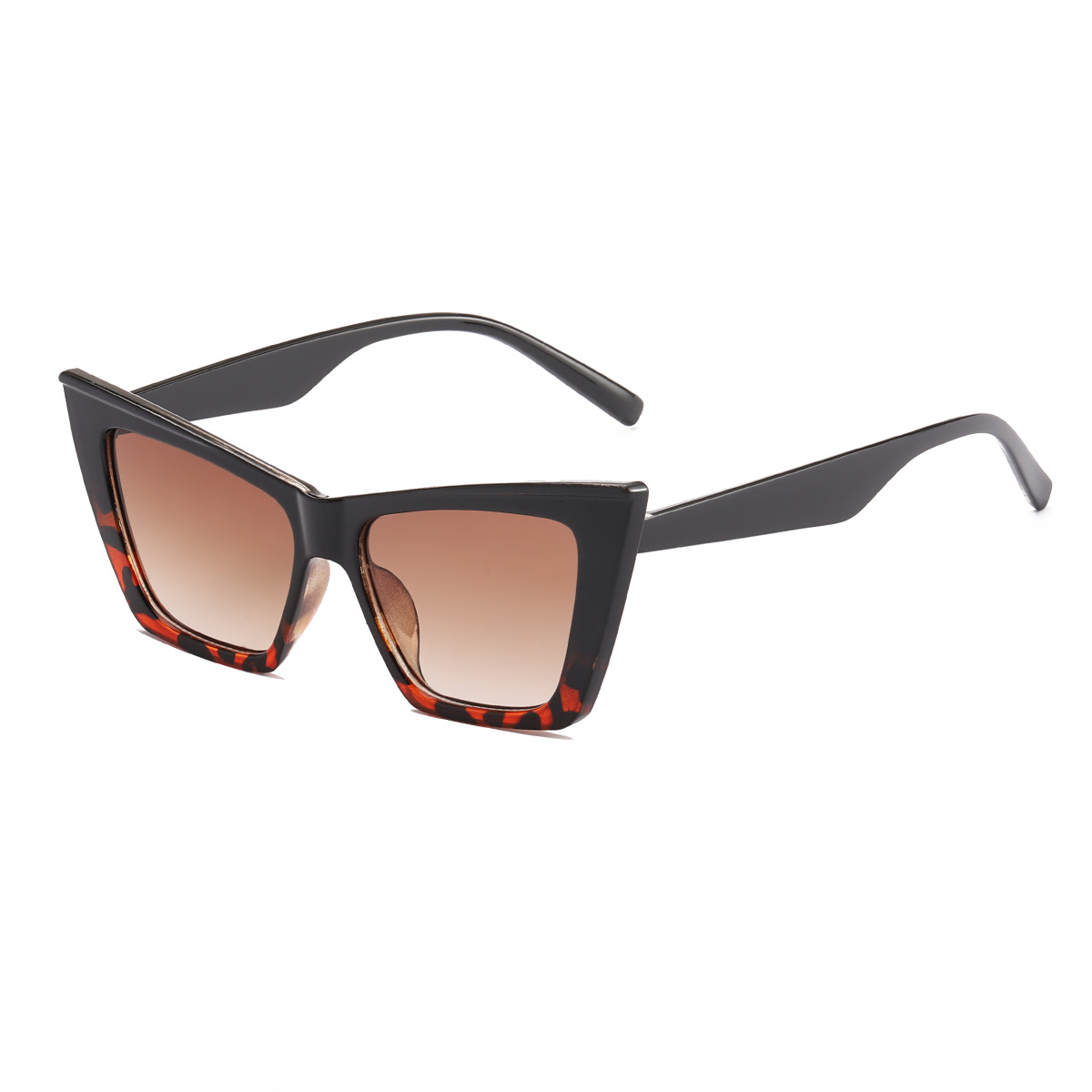 2021 nuevas gafas de sol retro europeo y americano gafas de sol de ojo de gato de moda de mujer gafas de sol de Marco grande 97093