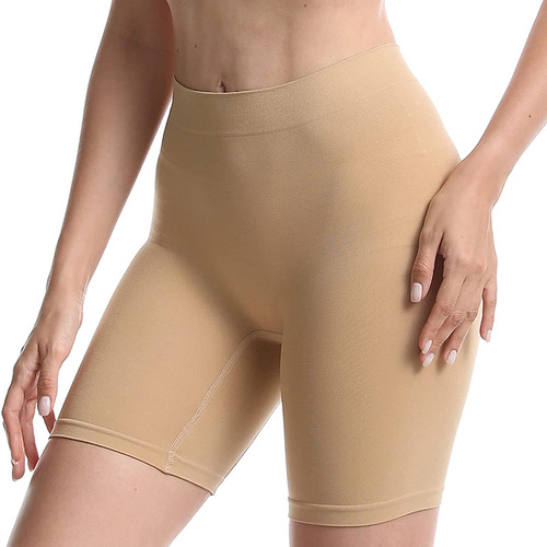 Cross-border best-selling seamless yoga shorts with 3-inch high-waist, bare feel tight straight-leg fitness shorts