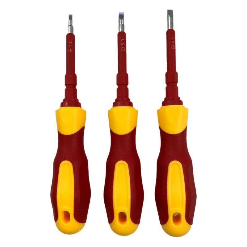 FUENTE fabricante de doble propósito aislado electricista lote aislado destornillador hogar de seguridad de alta presión resistente