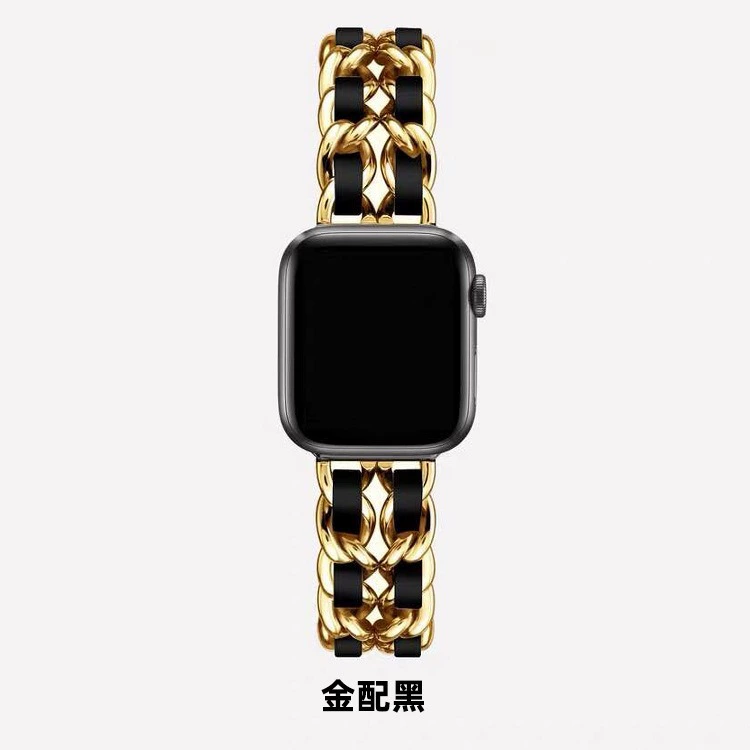 Apple, модные часы, ремешок из металла, цепочка, стиль Chanel