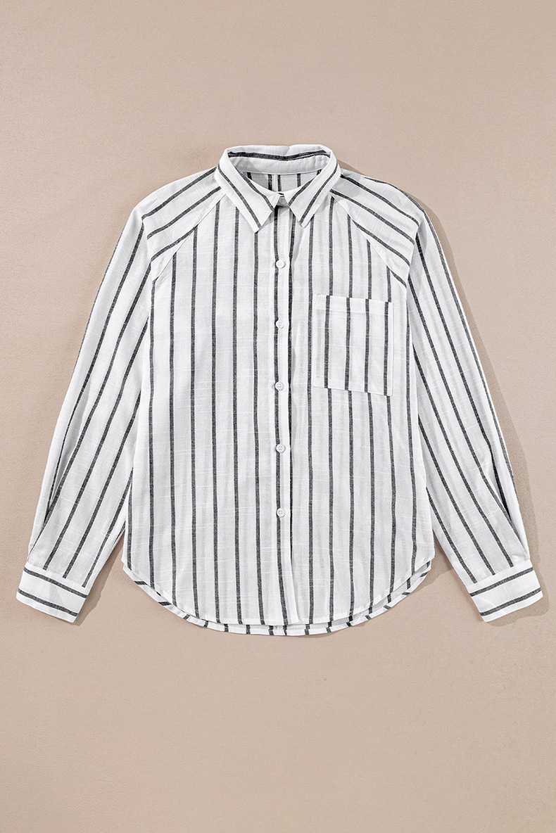 European And American Commuters' Polo Collar Stripes Shirt For Women 11 O1CN01Y9Dzc622Y3KQ0X0G0 !!1855047131 0 cib