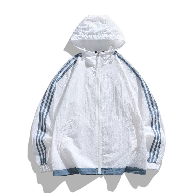 Fábrica de montaña ropa de protección solar para mujeres de verano nuevo anti-UV manga larga chaqueta con capuchón ligera delgada hombre 7706