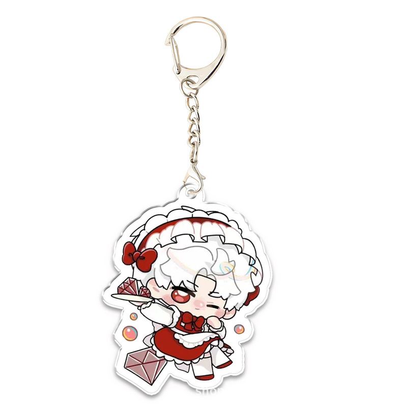 新しい愛と深空周辺キーホルダーかわいい秦チェー Qiyu ストラップアクリルスクールバッグ漫画ペンダント装飾|undefined